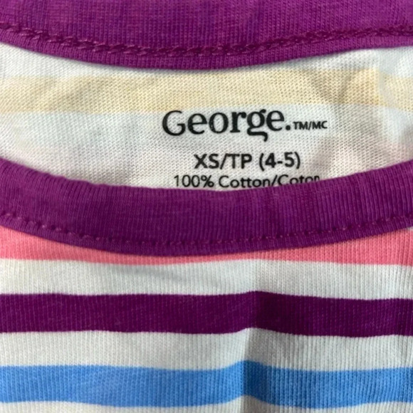 🐣4 for $20🥚 George - Toddler Colourful Striped Sun Dress - Size 4-5 - Picture 3 of 3